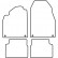 Car mats suitable for Saab 9-3 1998-2003 4-piece, Thumbnail 2