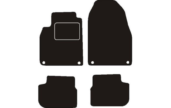 Car mats suitable for Saab 9-3 Cabrio 2008-