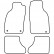 Car mats suitable for Saab 9-3 Cabriolet 1998-2003 4-piece, Thumbnail 2
