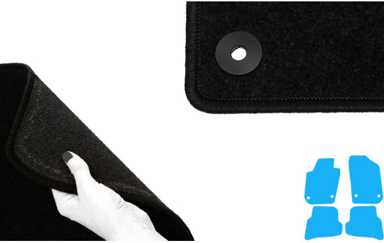 Car mats suitable for Seat Ibiza 2008- 4-piece, Image 4