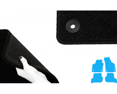 Car mats suitable for Seat Leon 2008-2012 4-piece, Image 5