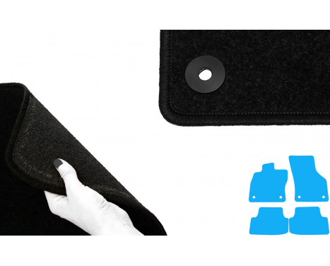 Car mats suitable for Seat Leon 2013- 4-piece, Image 4