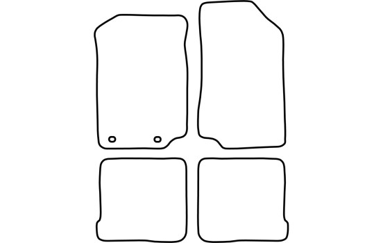 Car mats suitable for Seat Toledo 1995-2000 4-piece, Image 2