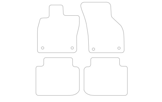Car mats suitable for Skoda Superb 2015- 4-piece, Image 2