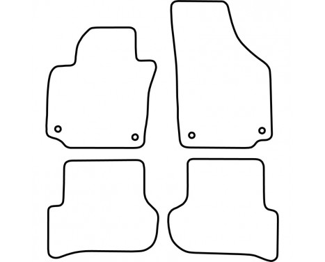 Car mats suitable for Skoda Yeti 2009-2013, Image 2