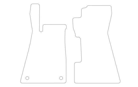 Car mats suitable for Smart Roadster 2002-2005 2-piece with, Image 2