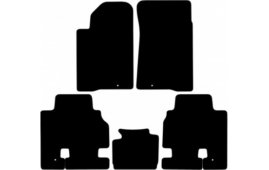 Car mats suitable for Ssangyong Kyron 2005- 5-piece
