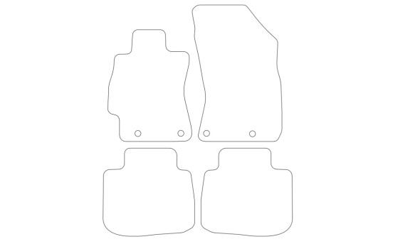 Car mats suitable for Subaru Outback 2015- 4-piece, Image 2