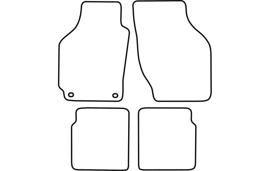 Car mats suitable for Suzuki Alto 1994-2002 4-piece, Image 3