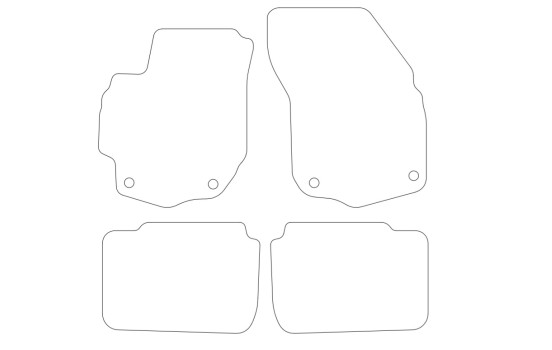Car mats suitable for Suzuki Liana 2004-2007 4-piece, Image 2