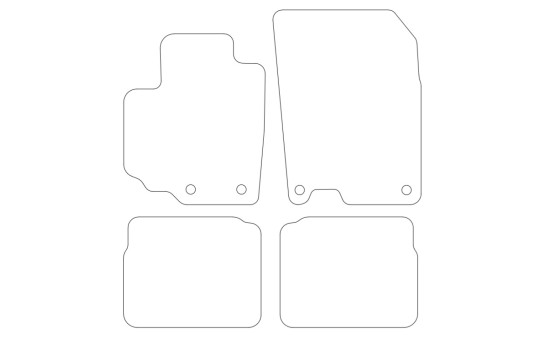 Car mats suitable for Suzuki SX4 S-Cross 2013- 4-piece, Image 2