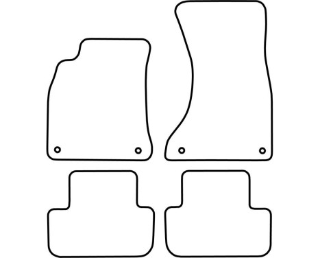 Car mats suitable for Tesla Model S 2012-2016 4-piece, Image 2