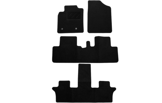 Car mats suitable for Toyota Avensis Verso 2001-2006 7 seats