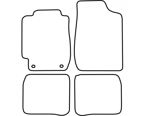 Car mats suitable for Toyota Corolla E10 1992-1997 4-piece, Image 2
