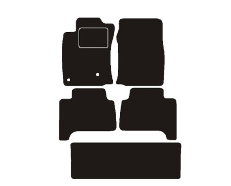 Car mats suitable for Toyota Land Cruiser Land Cruiser 7 pers. 2002 ->