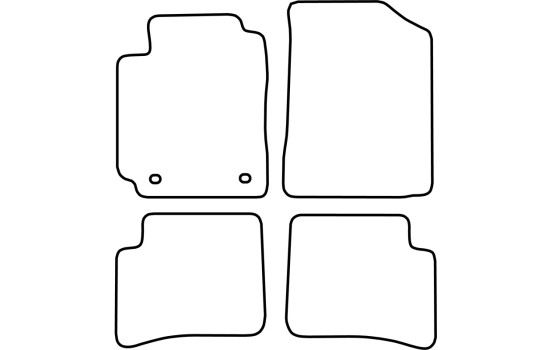 Car mats suitable for Toyota Yaris 5drs 1999-2003 4-piece, Image 2