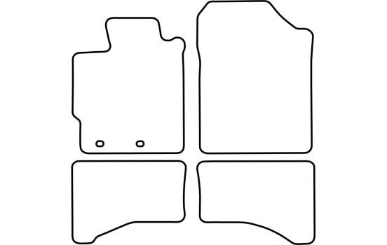 Car mats suitable for Toyota Yaris Hybrid 2012-, Image 3