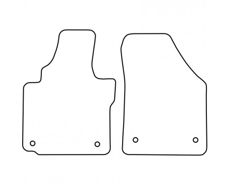 Car mats suitable for Volkswagen Caddy from 2007 (only for), Image 2