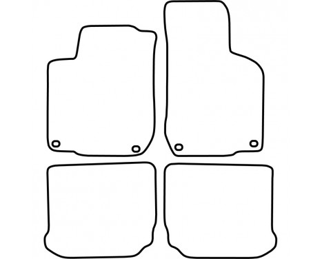 Car mats suitable for Volkswagen Golf IV 2001-2003 (velour), Image 6