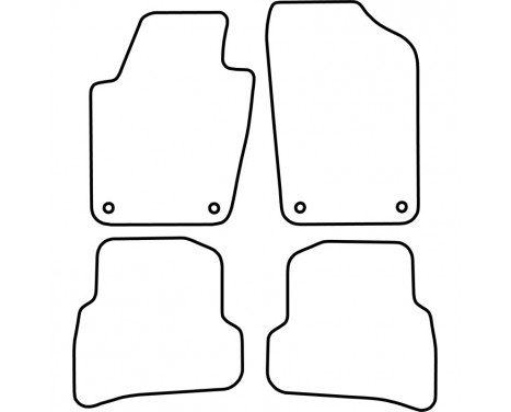 Car mats suitable for Volkswagen Polo 6R from 2009, Image 2