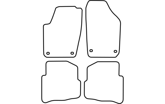 Car mats suitable for Volkswagen Polo 9N2 2005-2009, Image 2
