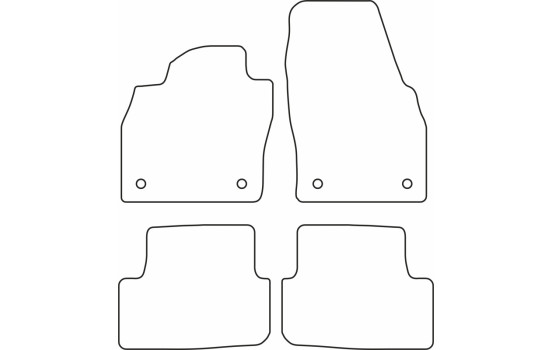 Car mats suitable for Volkswagen Polo VI 3/5-door 2017-, Image 2