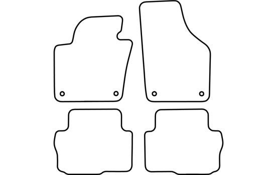 Car mats suitable for Volkswagen Sharan from 2011, Image 3