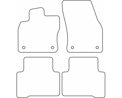 Car mats suitable for Volkswagen Touran 2015- (5 persons), Image 2
