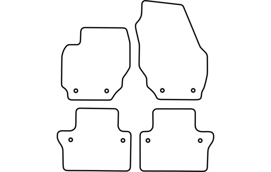 Car mats suitable for Volvo S80 from 2006, Image 2