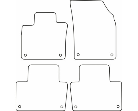 Car mats suitable for Volvo XC90 2015- (4-piece), Image 2