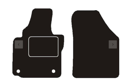 Car mats suitable for VW Caddy III for OE mounting 2004 - 2015