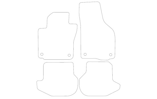 Car mats suitable for VW Eos 2007-2011 4-piece, Image 2