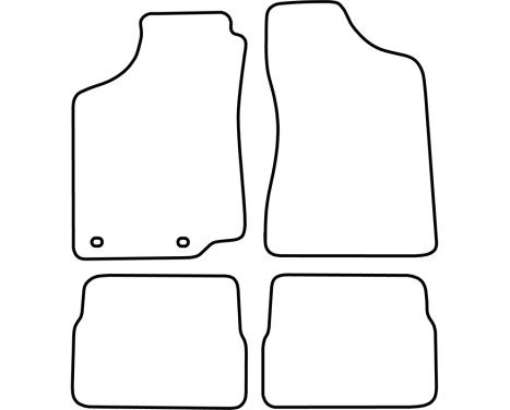 Car mats suitable for VW Passat B4 1988-1996 4-piece, Image 2