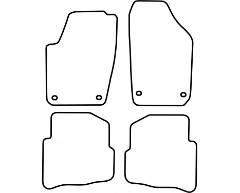 Car mats suitable for VW Polo 9N 2002-2007 4-piece, Image 4