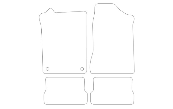 Car mats suitable for VW Tiguan 2007- 4-piece, Image 9