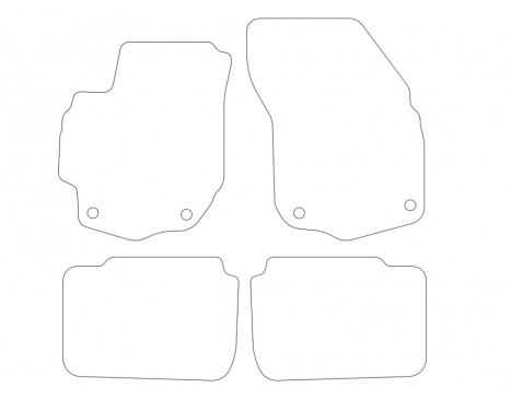 Car Mats Suzuki Liana 2004-2007 4-part, Image 2