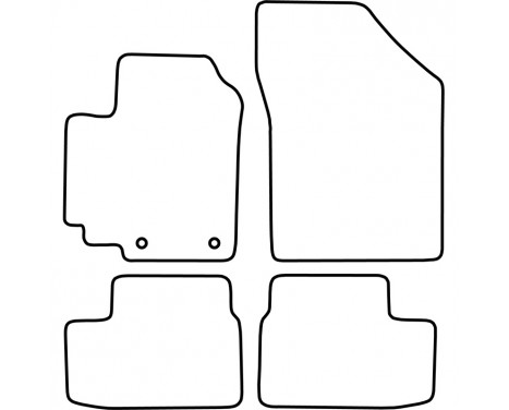 Car Mats Suzuki Splash 2008- 4-pieces, Image 2