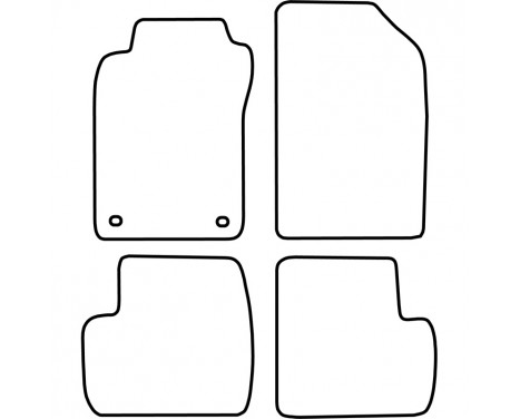 Car Mats Toyota Avensis 1998-2003 4-part, Image 2