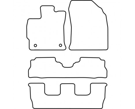Car Mats Toyota Prius Wagon 2012-, Image 2