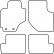 Car Mats Toyota RAV-4 2000-2003 4-part, Thumbnail 2
