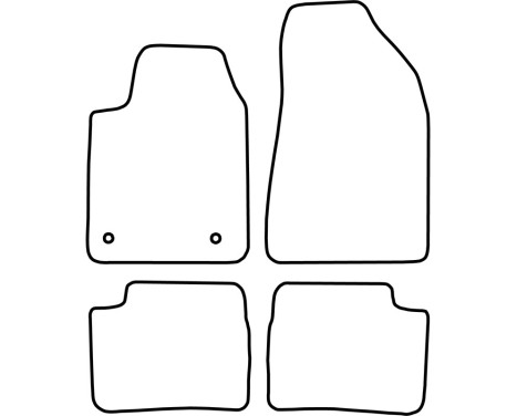Car mats Velor suitable for Alfa Romeo Giulietta 2010-2014, Image 6