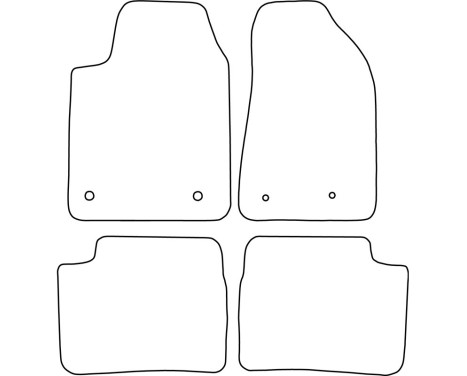 Car mats Velor suitable for Alfa Romeo Giulietta 2014-, Image 6