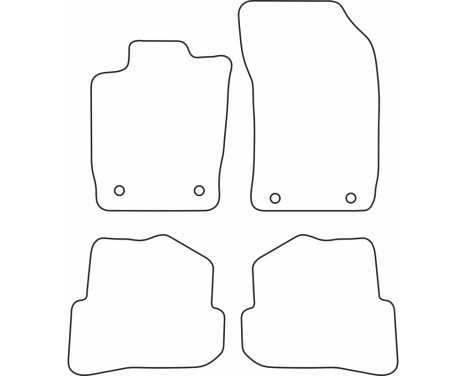 Car mats Velor suitable for Audi A1 2010-2018, Image 6