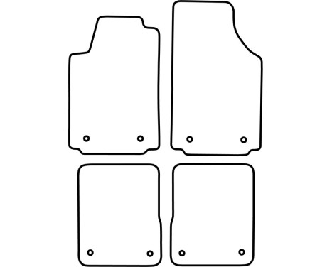 Car mats Velor suitable for Audi A2 2000-2005, Image 6