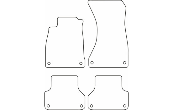Car mats Velor suitable for Audi A4 2015-, Image 6