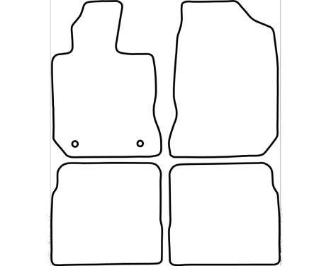Car mats Velor suitable for Chrysler PT Cruiser 2000-2010, Image 6