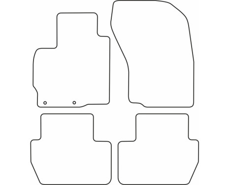 Car mats Velor suitable for Citroen C-Crosser 2007-2012, Image 6