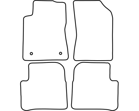 Car mats Velor suitable for Citroën C3 2016-, Image 6