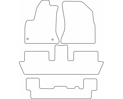 Car mats Velor suitable for Citroen C4 Picasso 2007-2012 (7 persons), Image 6