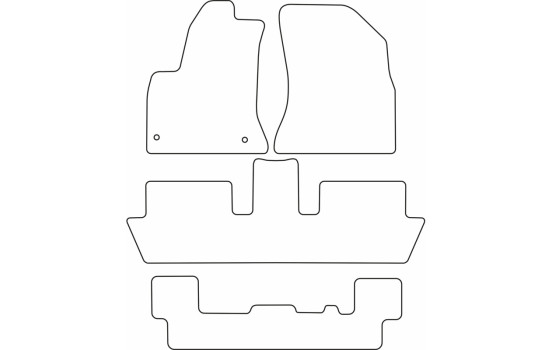 Car mats Velor suitable for Citroen C4 Picasso 2007-2012 (7 persons), Image 6